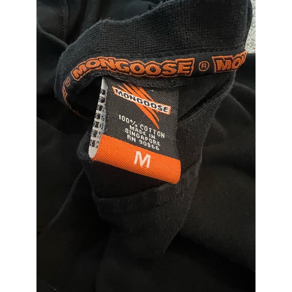 Mongoose Black and White checkered long sleeve T shirt. Size medium - Picture 7 of 7